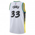 Indiana Pacers Trikot Myles Turner Nike 2024-25 City Edition Weiß Swingman - Herren